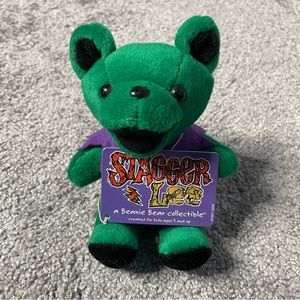 GRATEFUL DEAD Stagger Lee 1st Gen LIQUID BLUE BEANIE BEAR Tag Jerry Garcia New